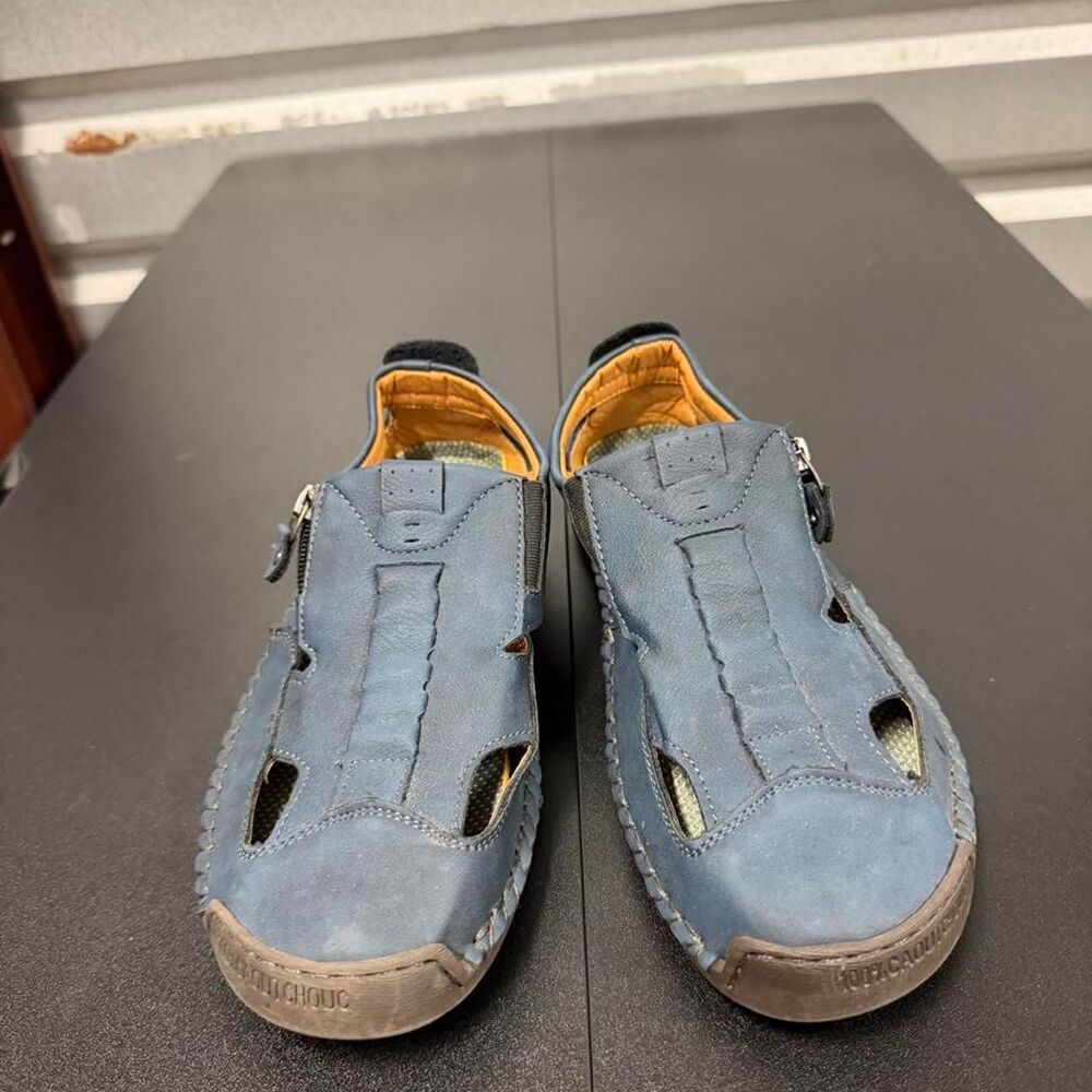 Greks Men's Blue and Navy Sandals